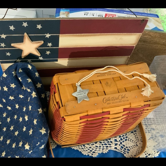 Longaberger 2001 Collector’s Club Whistle-Stop Basket Combo - Picture 6 of 9